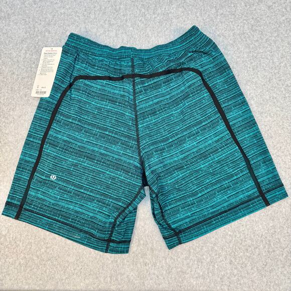 Lululemon Pace Breaker 7" Lined Shorts Green/Teal & Black NWT - Picture 2 of 8